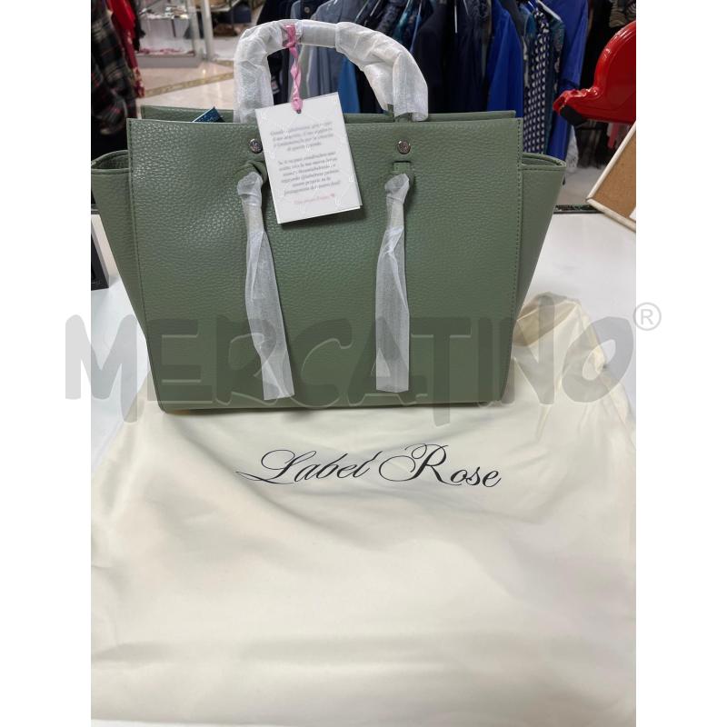 BORSA DONNA LABEL ROSE NUOVA VERDE  | Mercatino dell'Usato Ciampino 1