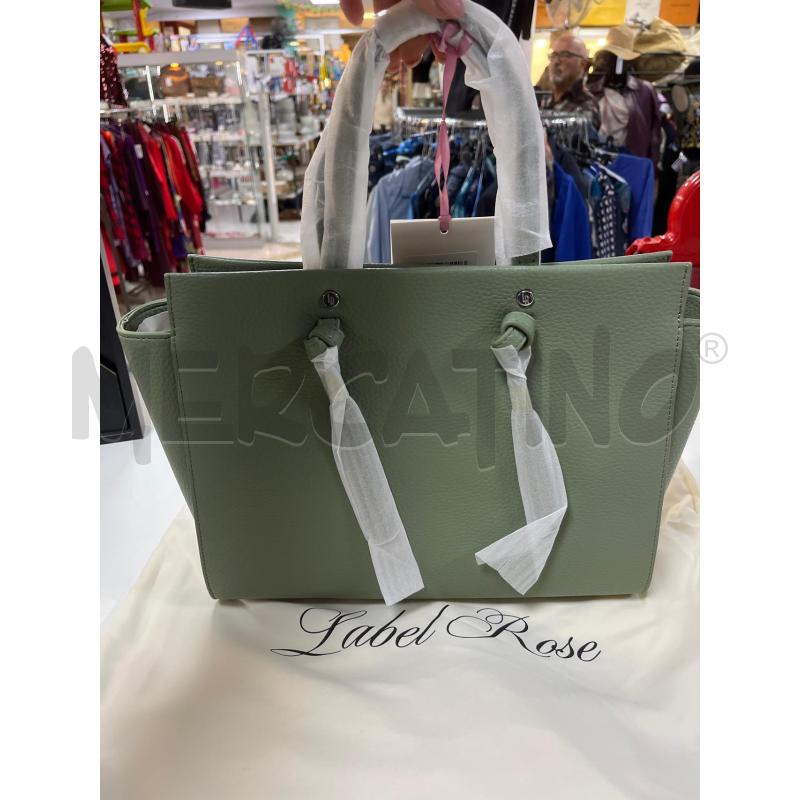 BORSA DONNA LABEL ROSE NUOVA VERDE  | Mercatino dell'Usato Ciampino 3