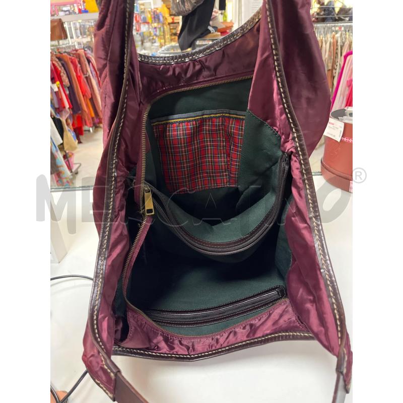 BORSA DONNA LA MARTINA ROSSA TRAPUNTATA TESSUTO | Mercatino dell'Usato Ciampino 4