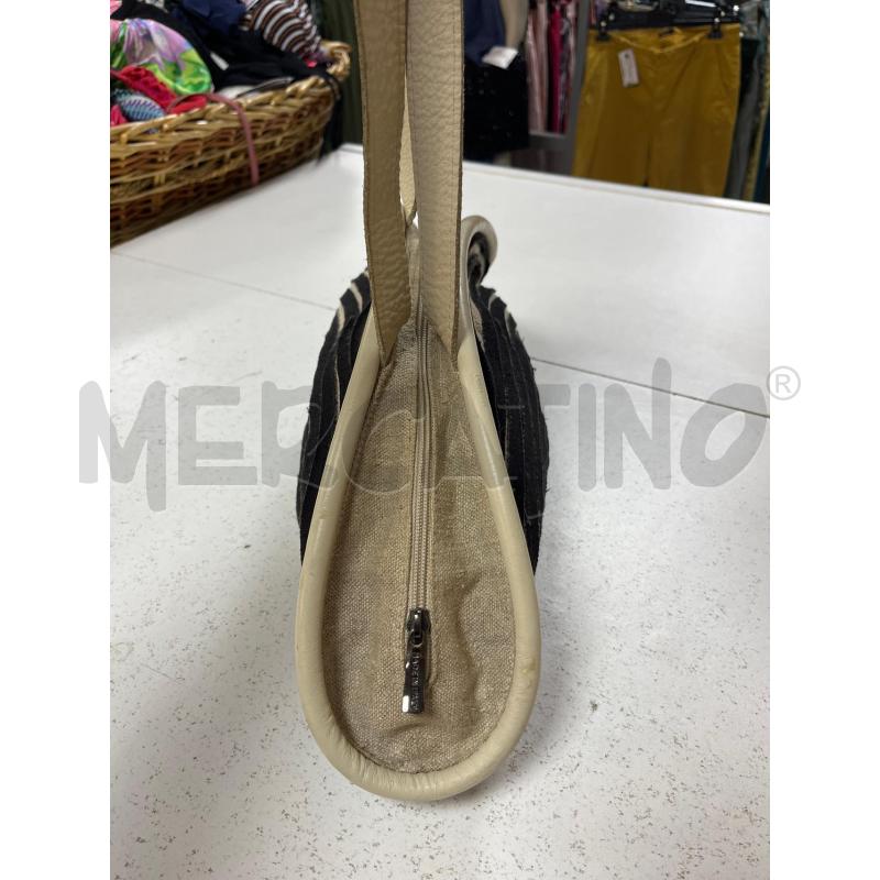 BORSA DONNA MAJO STR BEIGE NERE | Mercatino dell'Usato Ciampino 3