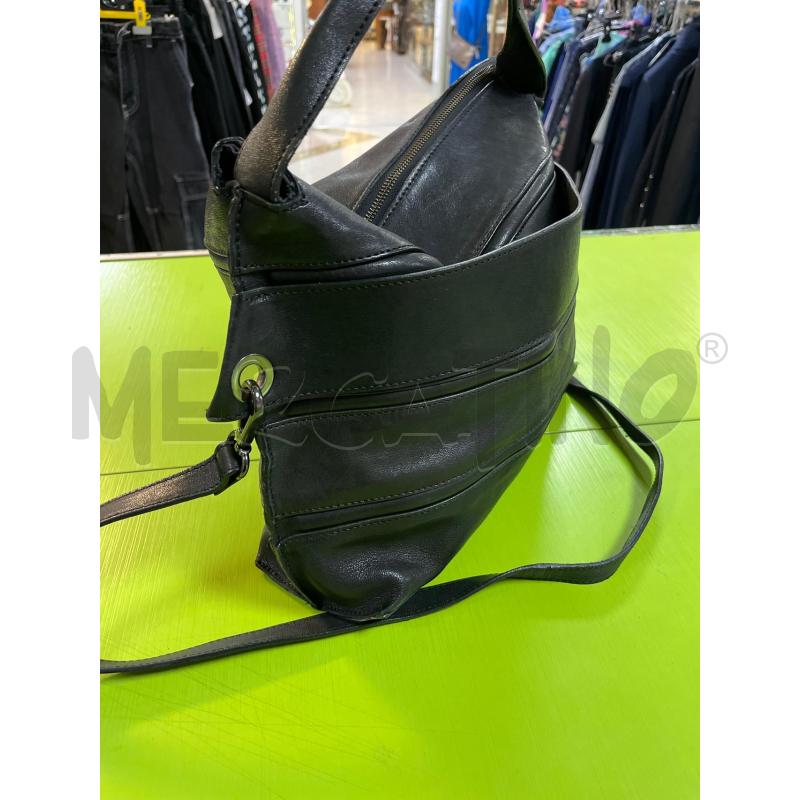 BORSA DONNA MALLONI PELLE NERA  | Mercatino dell'Usato Ciampino 2