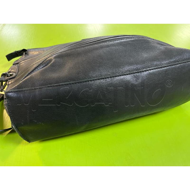 BORSA DONNA MALLONI PELLE NERA  | Mercatino dell'Usato Ciampino 4