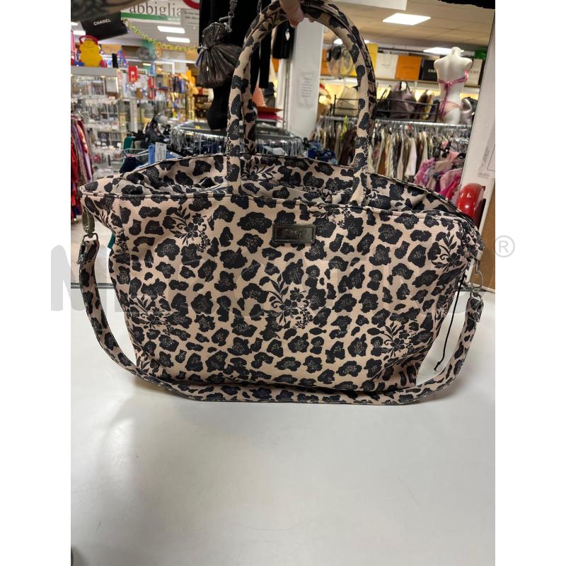 BORSA DONNA MAREF**K FANT LEOP MARR NERA FIORI | Mercatino dell'Usato Ciampino 1