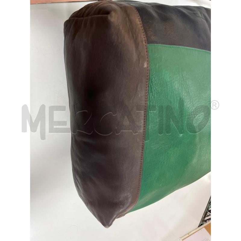 BORSA DONNA MARNI IN PELLE NERA VERDE E MARRONE | Mercatino dell'Usato Ciampino 3