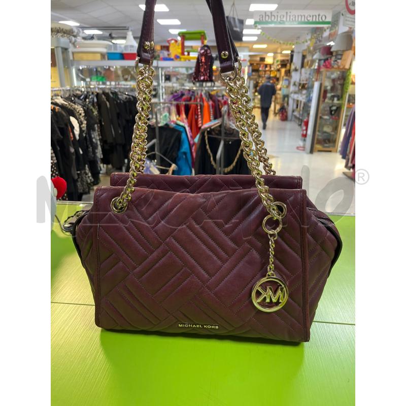 BORSA DONNA MICHEL KORS ROSSA PELLE QUALCHE DIFETTO | Mercatino dell'Usato Ciampino 1