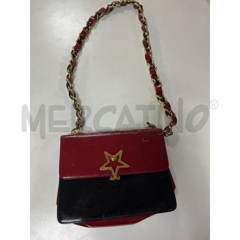 BORSA DONNA MOSCHINO ROSSA NERA QUALCHE DIFETTO | Mercatino dell'Usato Ciampino 1