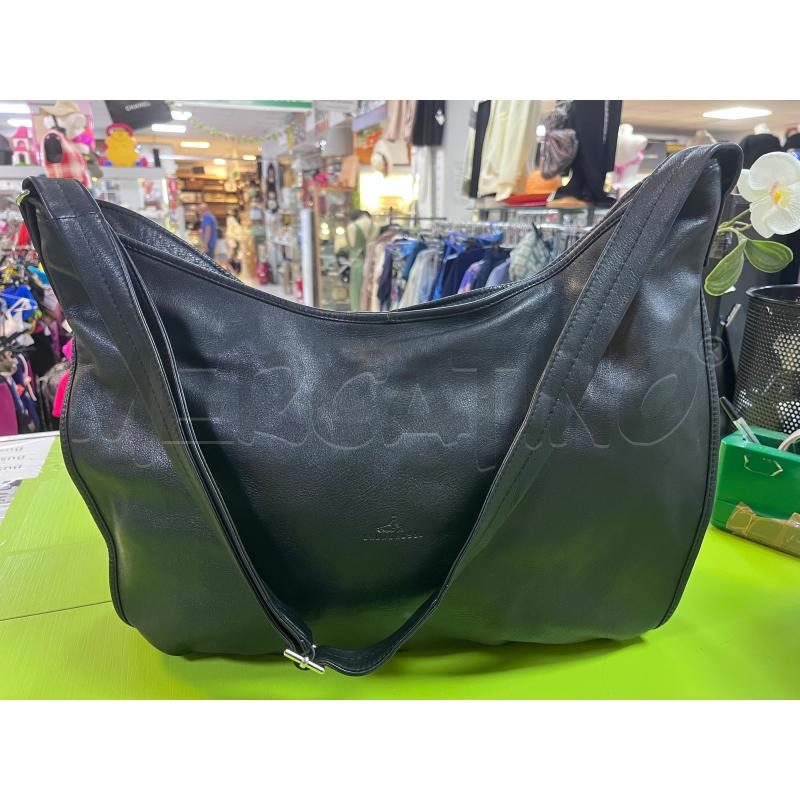 BORSA DONNA NERA BRUNO ROSSI PELLE | Mercatino dell'Usato Ciampino 1