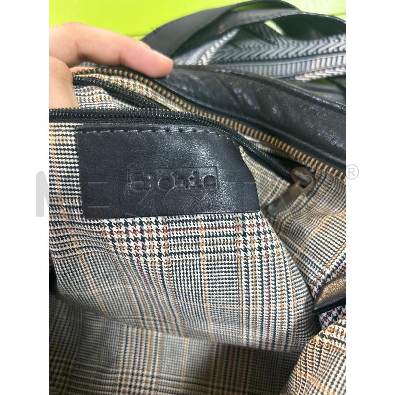 BORSA DONNA NERA IN PELLE 2CHIC CON DOPPIA TRACOLLA | Mercatino dell'Usato Ciampino 4