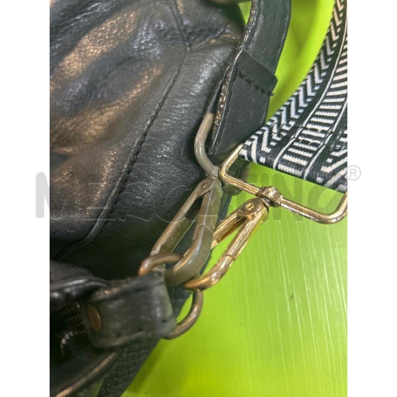 BORSA DONNA NERA IN PELLE 2CHIC CON DOPPIA TRACOLLA | Mercatino dell'Usato Ciampino 5