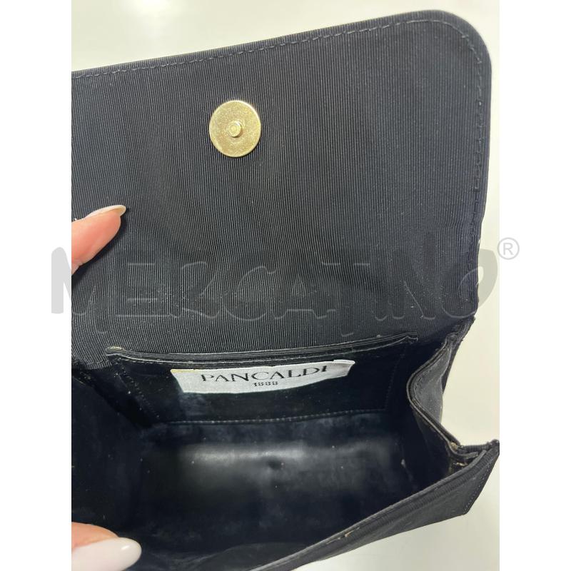 BORSA DONNA PANCALDI NERA TRAC DORATA | Mercatino dell'Usato Ciampino 2