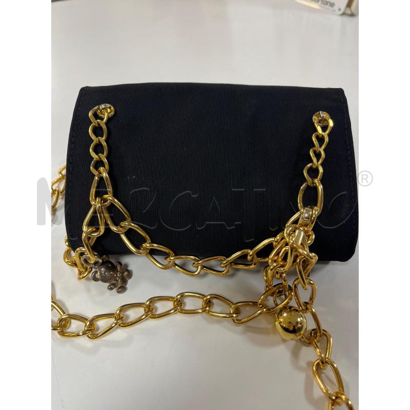BORSA DONNA PANCALDI NERA TRAC DORATA | Mercatino dell'Usato Ciampino 5
