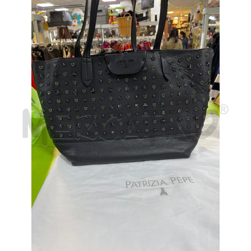 BORSA DONNA PATRIZIA PEPE NERA BORCHIE  | Mercatino dell'Usato Ciampino 1