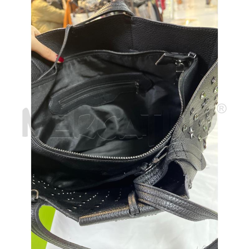 BORSA DONNA PATRIZIA PEPE NERA BORCHIE  | Mercatino dell'Usato Ciampino 3