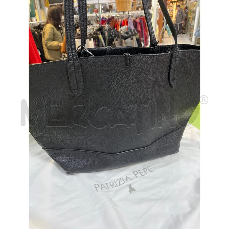 BORSA DONNA PATRIZIA PEPE NERA BORCHIE  | Mercatino dell'Usato Ciampino 4