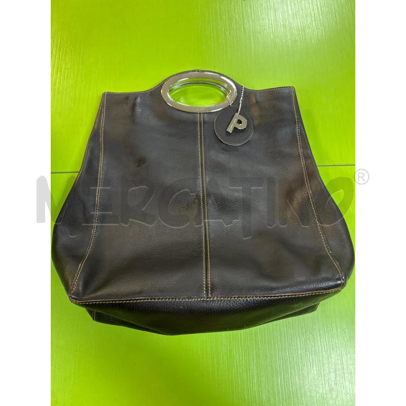 BORSA DONNA PELLE MARR SCURO  | Mercatino dell'Usato Ciampino 1