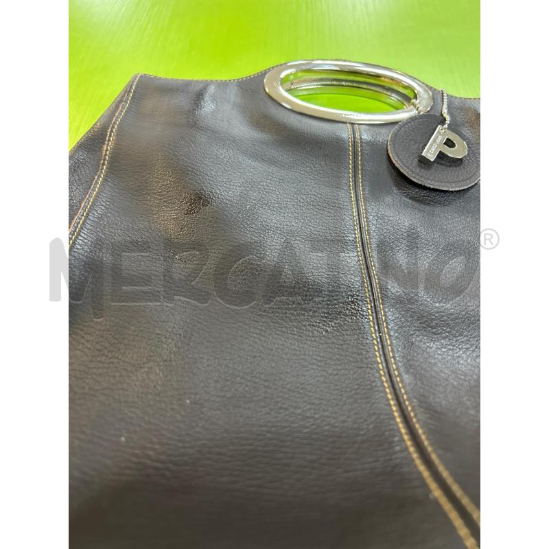 BORSA DONNA PELLE MARR SCURO  | Mercatino dell'Usato Ciampino 2