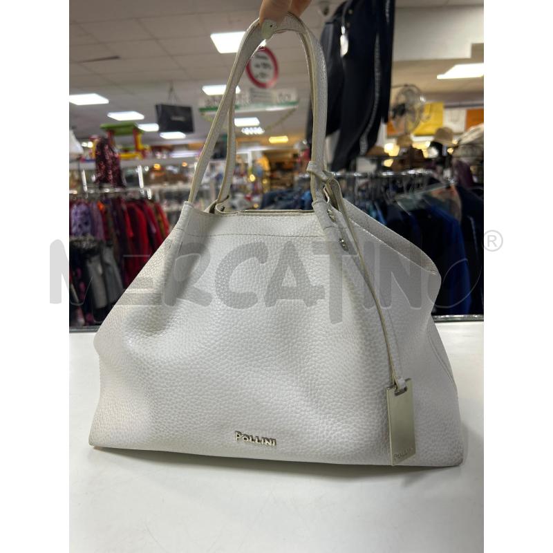 BORSA DONNA POLLINI BIANCA  | Mercatino dell'Usato Ciampino 1