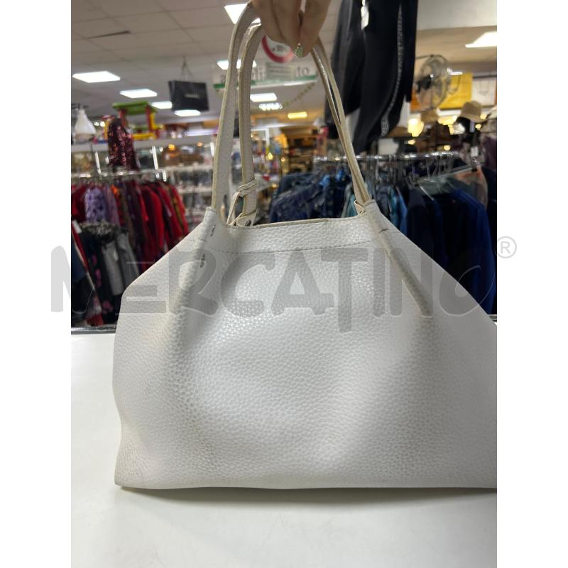 BORSA DONNA POLLINI BIANCA  | Mercatino dell'Usato Ciampino 2