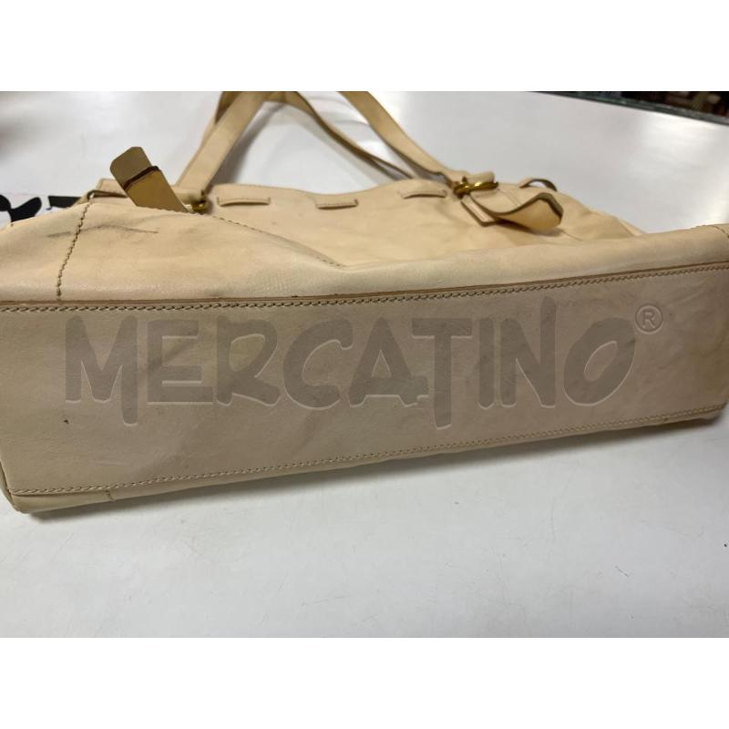 BORSA DONNA THE BRIDGE GRANDE BEIGE PELLE MACCHIE | Mercatino dell'Usato Ciampino 5