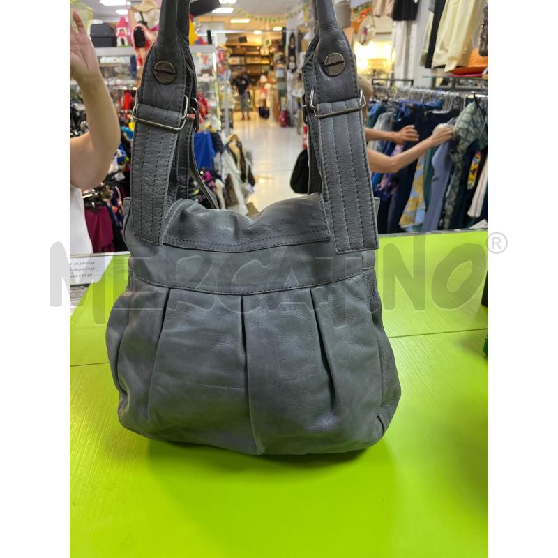 BORSA DONNA TIMBERLAND GRIGIA PELLE | Mercatino dell'Usato Ciampino 5