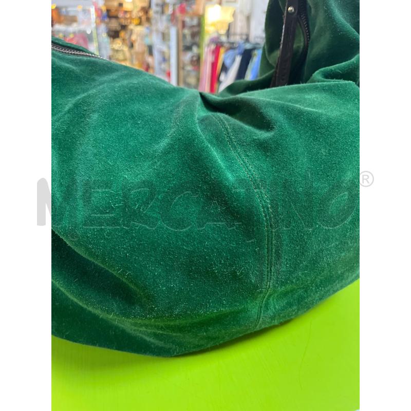 BORSA DONNA TOSCA BLU VERDE SCAMO PELLE | Mercatino dell'Usato Ciampino 3