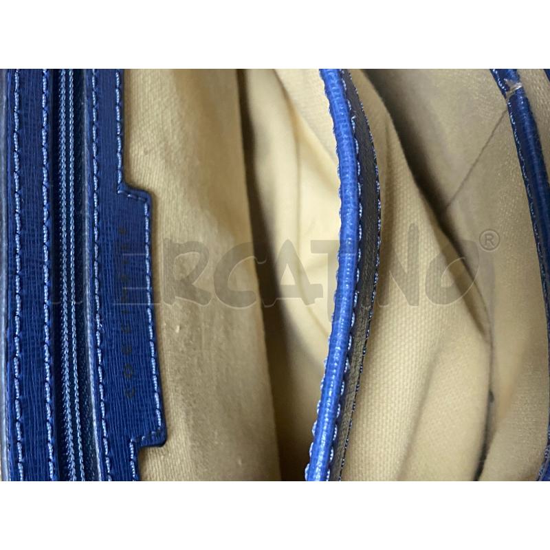 BORSA DONNA TRACOLLA COCCINELLE BLU PELLE | Mercatino dell'Usato Ciampino 4