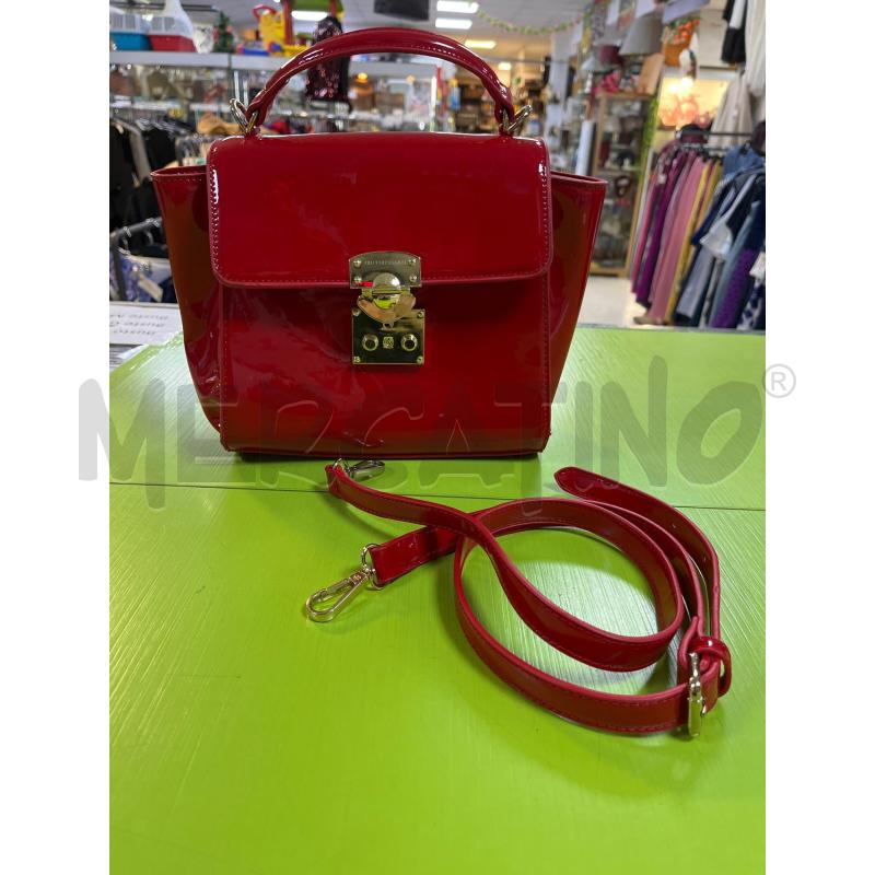 BORSA DONNA TRUSSARDI ROSSA LUCIDA | Mercatino dell'Usato Ciampino 1