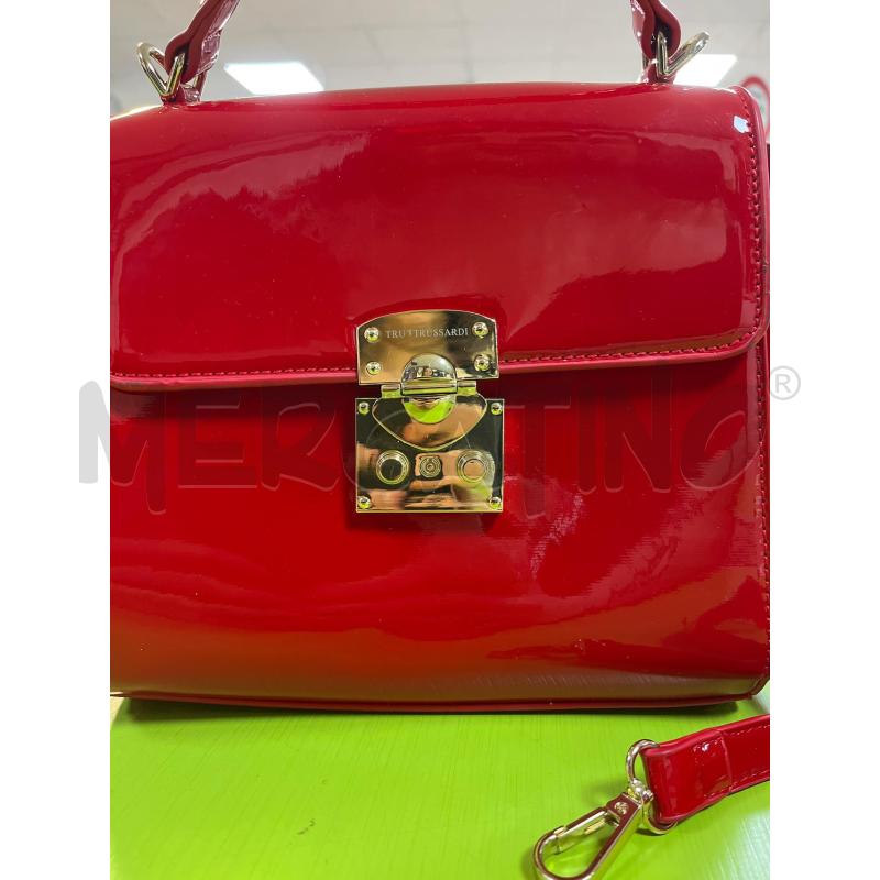 BORSA DONNA TRUSSARDI ROSSA LUCIDA | Mercatino dell'Usato Ciampino 2