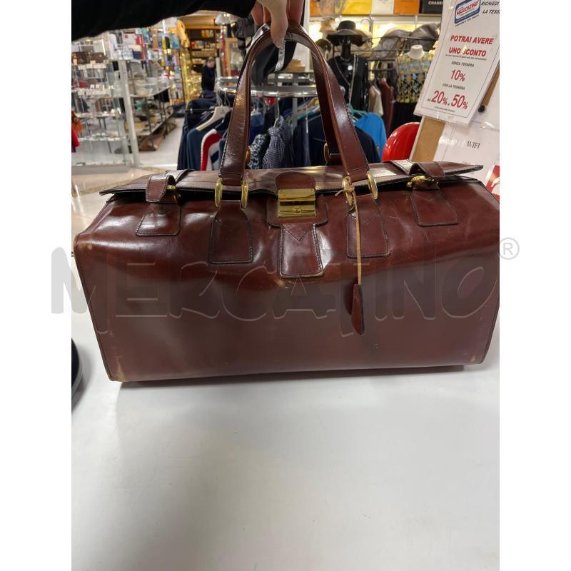 BORSONE MARRONE PELLEVINTAGE | Mercatino dell'Usato Ciampino 1