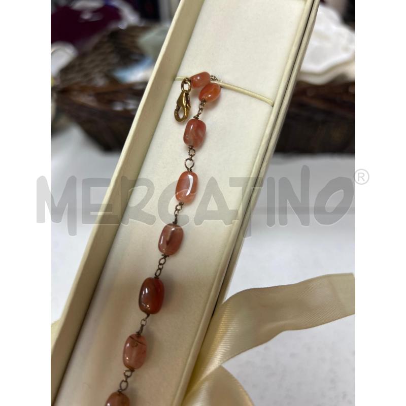 BRACCIALE PIETRA MARRONE LINEA GEM IN ARGENTO | Mercatino dell'Usato Ciampino 2