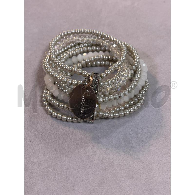 BRACCIALE SODINI PERLINE GRIGIE BIANCHE  | Mercatino dell'Usato Ciampino 2