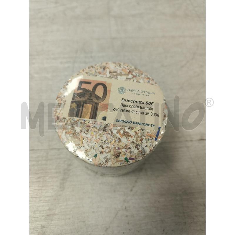 BRICCHETTA 50 EURO BAMCONOTE TRITURATE BANCA D'ITALIA | Mercatino dell'Usato Ciampino 1
