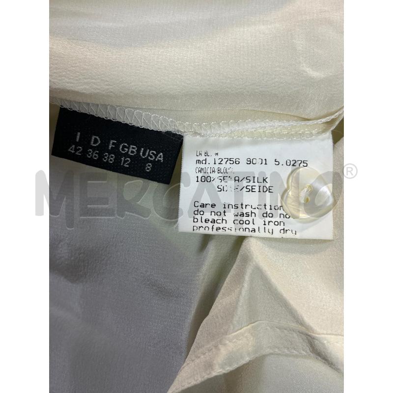 CAMICIA DONNA AMULETI BIANCA SETA | Mercatino dell'Usato Ciampino 4