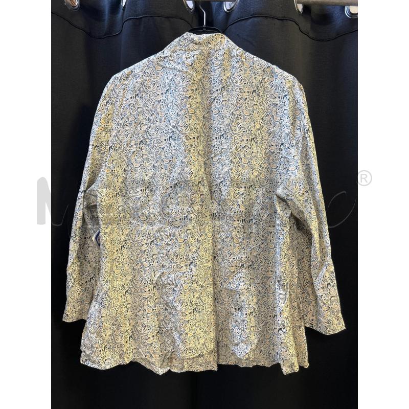 CAMICIA DONNA BLUNAUTA SETA FANT VERDINA BEIGE NERA | Mercatino dell'Usato Ciampino 3