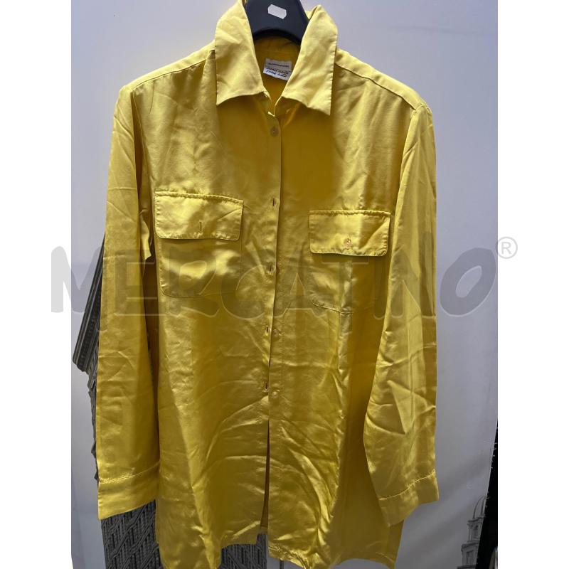 CAMICIA DONNA BORGOFIORI GIALLA SETA | Mercatino dell'Usato Ciampino 1