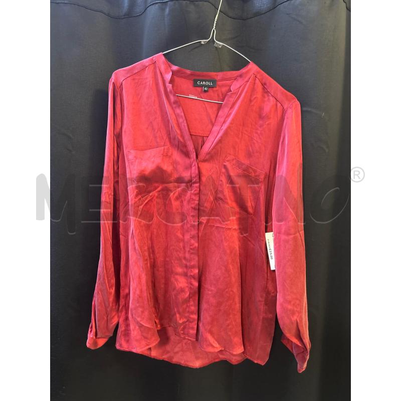CAMICIA DONNA CAROLL ROSSA SETA | Mercatino dell'Usato Ciampino 1
