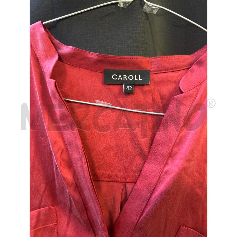 CAMICIA DONNA CAROLL ROSSA SETA | Mercatino dell'Usato Ciampino 2
