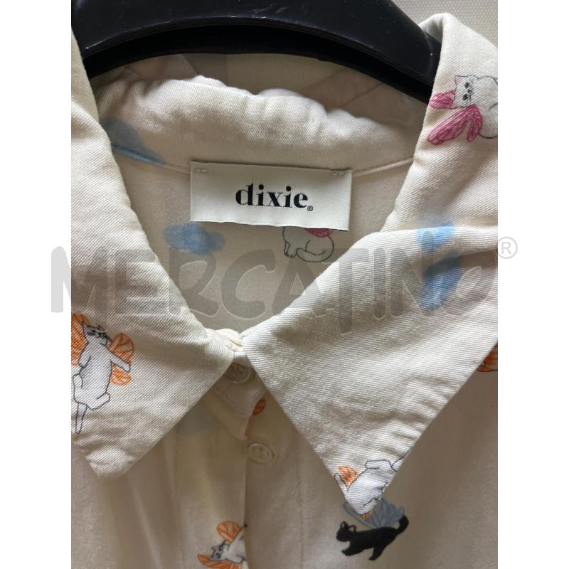 CAMICIA DONNA DIXIE BIANCA GATTI COLORATI | Mercatino dell'Usato Ciampino 3