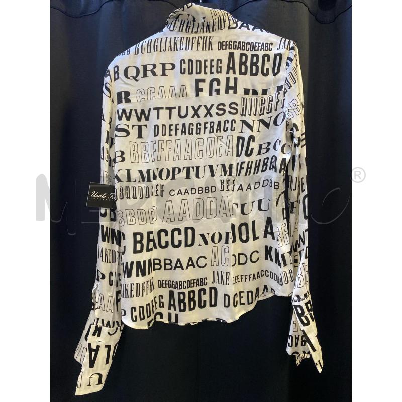CAMICIA DONNA D&G BEIGE SCRITTE NERE SETA | Mercatino dell'Usato Ciampino 4