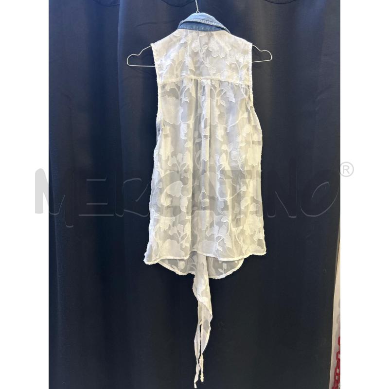 CAMICIA DONNA GUESS BIANCA RIF JEANS  | Mercatino dell'Usato Ciampino 3