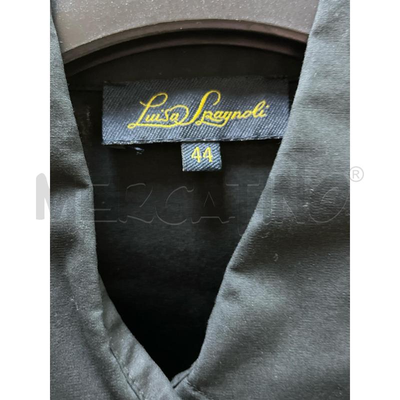 CAMICIA DONNA LUISA SPAGNOLI NERA PIZZO DAVANTI  | Mercatino dell'Usato Ciampino 2
