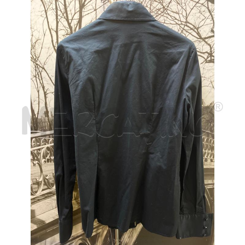 CAMICIA DONNA LUISA SPAGNOLI NERA PIZZO DAVANTI  | Mercatino dell'Usato Ciampino 4