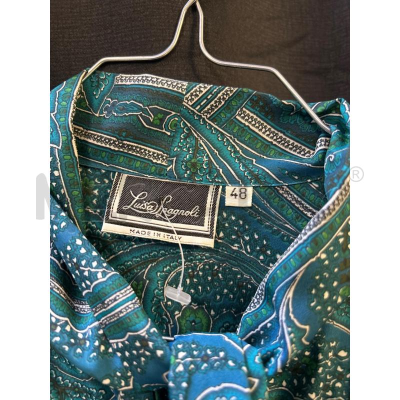 CAMICIA DONNA LUISA SPAGNOLI VINTAGE FANTASIA CELESTE | Mercatino dell'Usato Ciampino 2