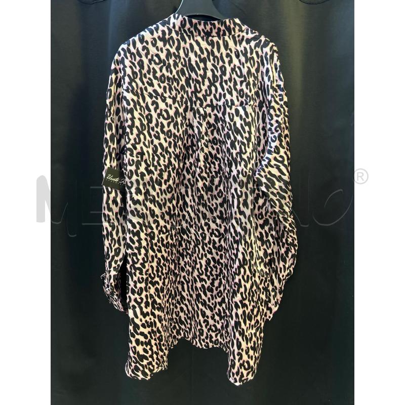 CAMICIA DONNA MARINA RINALDI PURA SETA FANT LEOP ROSA NERA | Mercatino dell'Usato Ciampino 3
