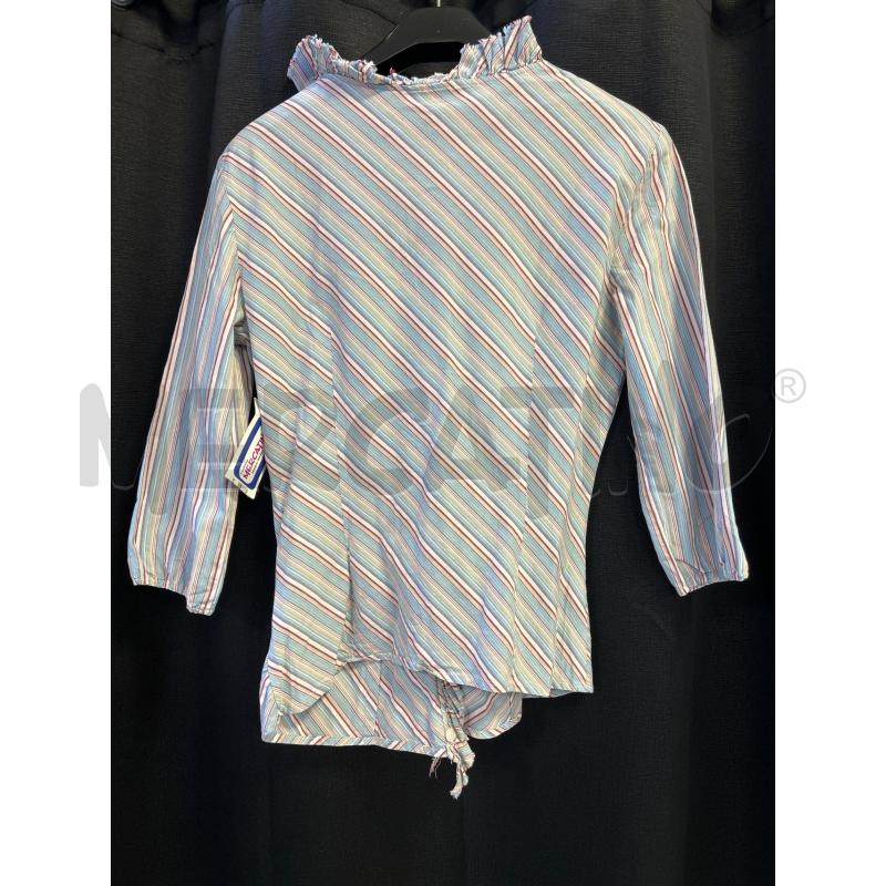 CAMICIA DONNA MAX&CO STR CELESTI BIANCHE ROSSE | Mercatino dell'Usato Ciampino 3