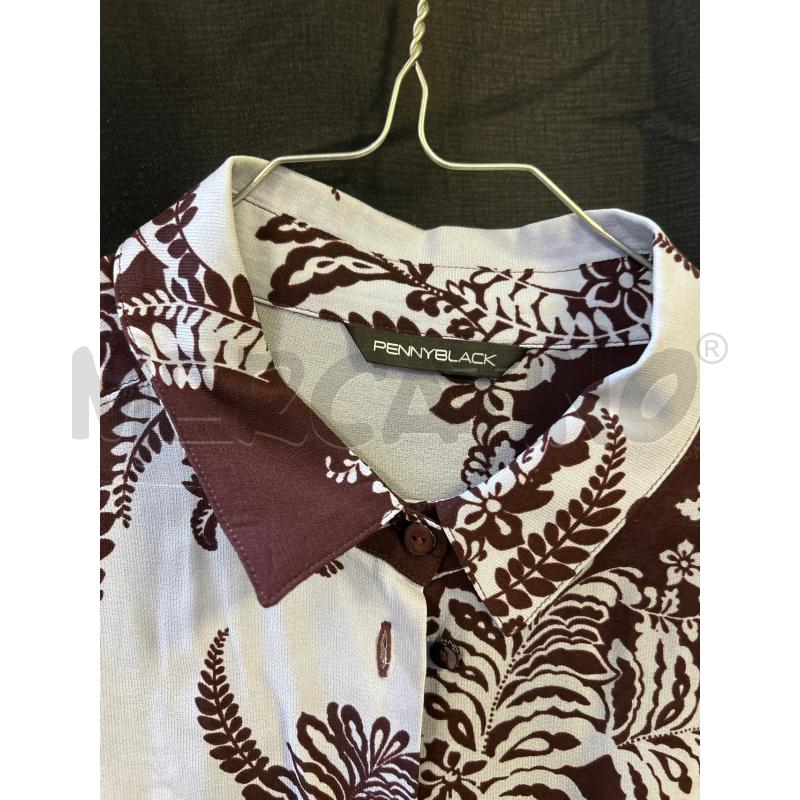 CAMICIA DONNA PENNY BLACK CELESTE MARRONE | Mercatino dell'Usato Ciampino 2