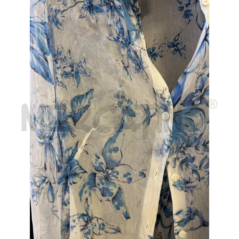 CAMICIA DONNA ROCCOBAROCCO CELESTE FIORI | Mercatino dell'Usato Ciampino 2