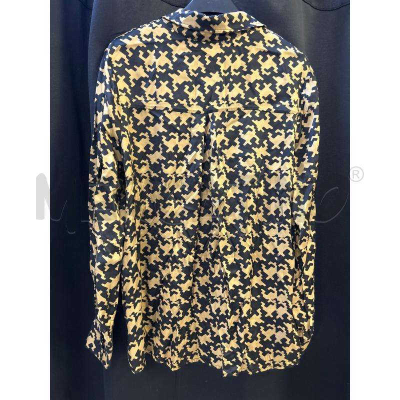 CAMICIA DONNA ROMEO GIGLI BEIGE FANT NERA | Mercatino dell'Usato Ciampino 3
