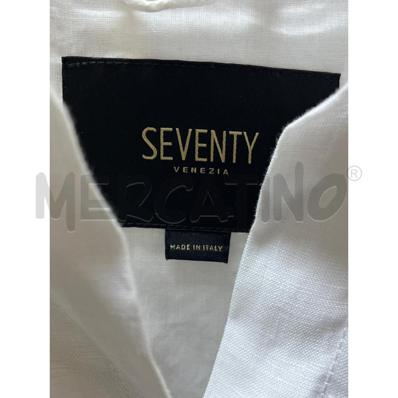 CAMICIA DONNA SEVENTY BIANCA IN LINO INTERNO COTONE | Mercatino dell'Usato Ciampino 2