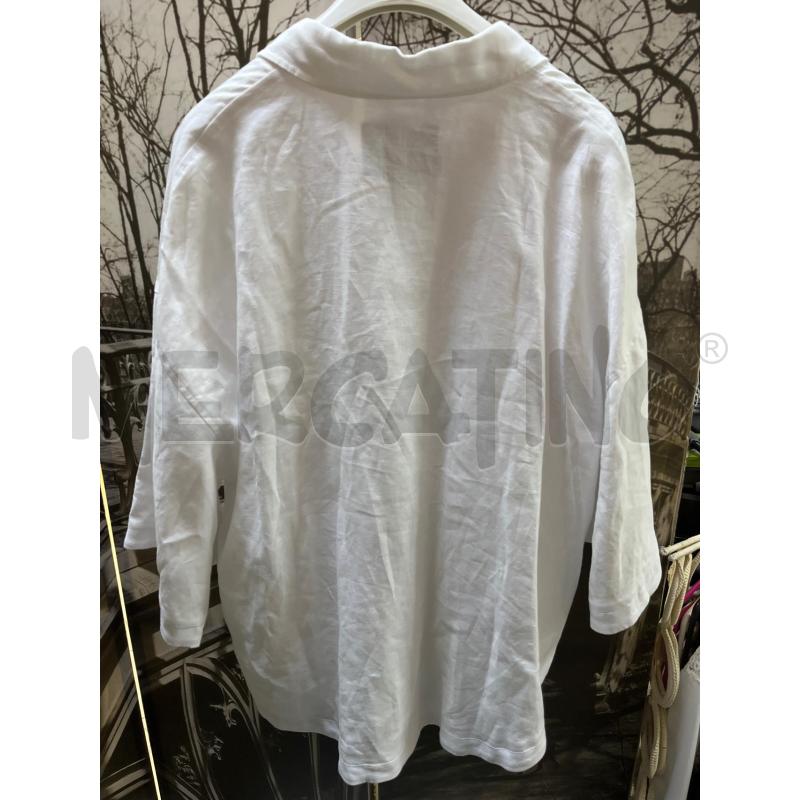 CAMICIA DONNA SEVENTY BIANCA IN LINO INTERNO COTONE | Mercatino dell'Usato Ciampino 3